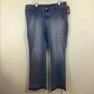 Lee No Belly Maternity Jeans Flare Leg Size XL